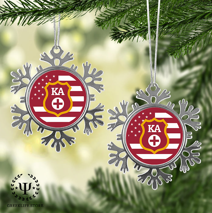 Kappa Alpha Order Christmas Ornament - Snowflake Metal