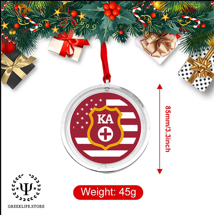 Kappa Alpha Order Christmas Reversible Flat Round Ornament
