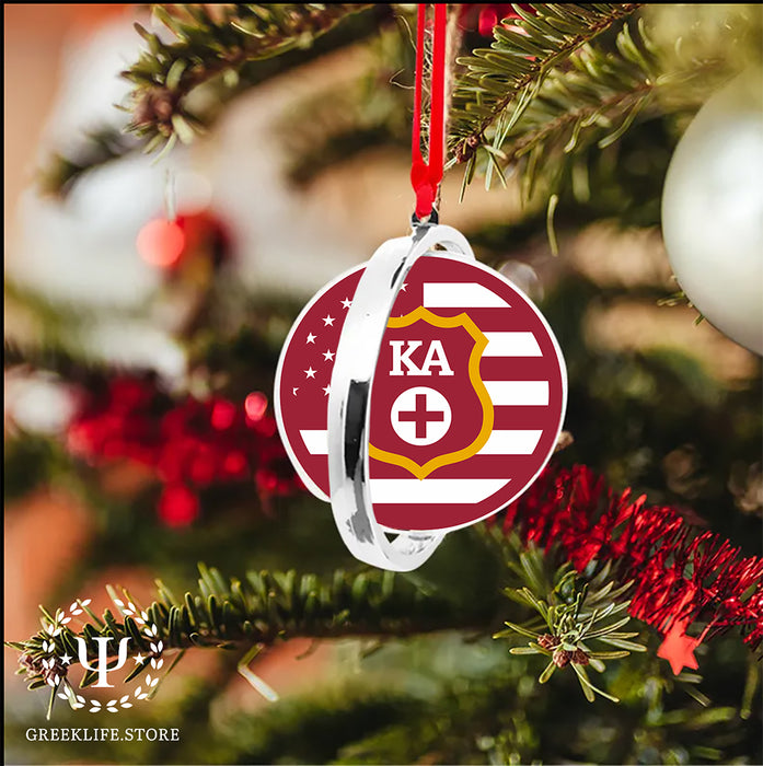Kappa Alpha Order Christmas Reversible Flat Round Ornament