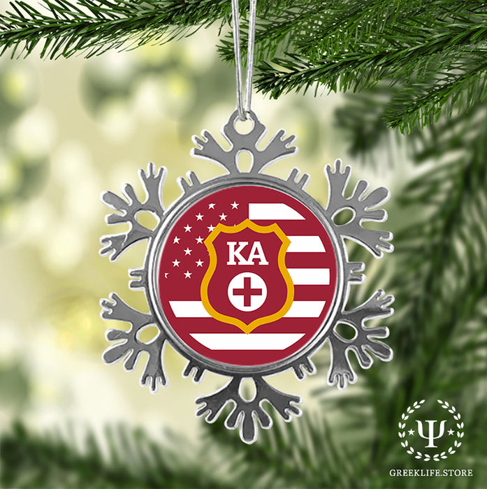 Kappa Alpha Order Christmas Ornament - Snowflake Metal