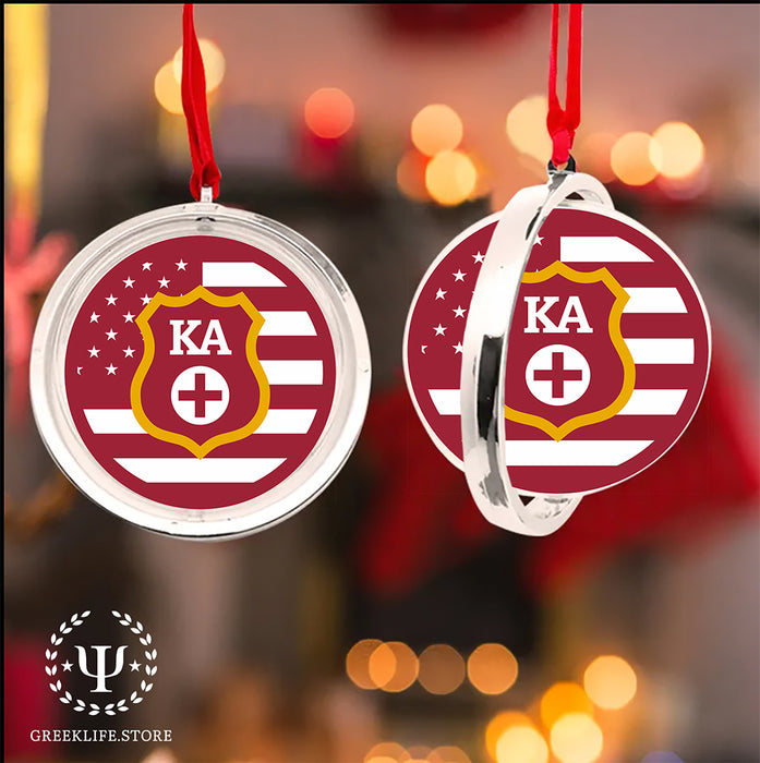 Kappa Alpha Order Christmas Reversible Flat Round Ornament