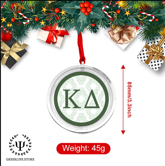 Kappa Delta Christmas Reversible Flat Round Ornament