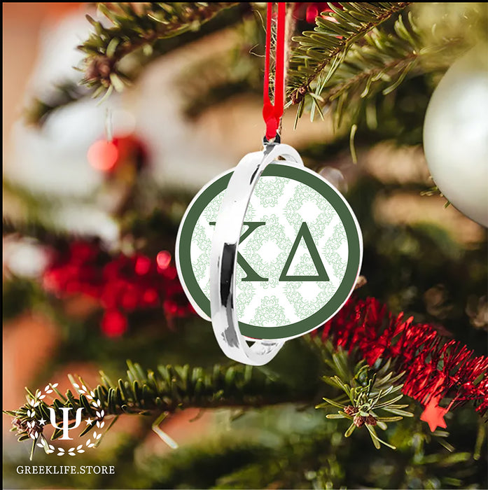 Kappa Delta Christmas Reversible Flat Round Ornament