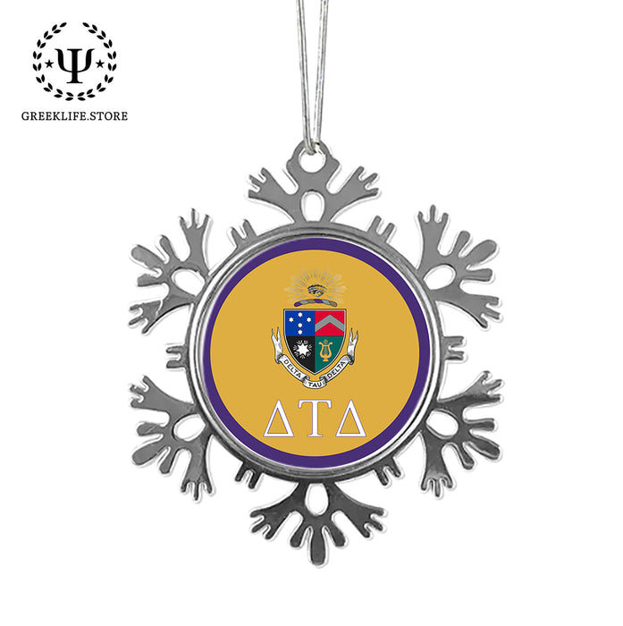 Delta Tau Delta Christmas Ornament - Snowflake Metal