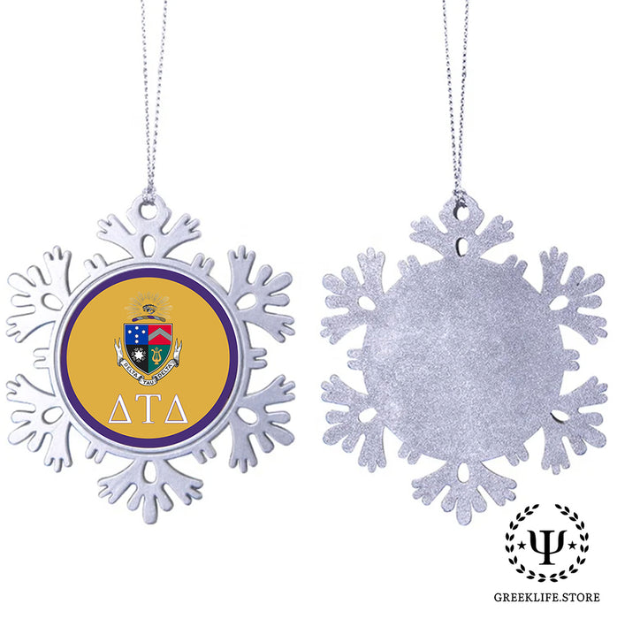 Delta Tau Delta Christmas Ornament - Snowflake Metal