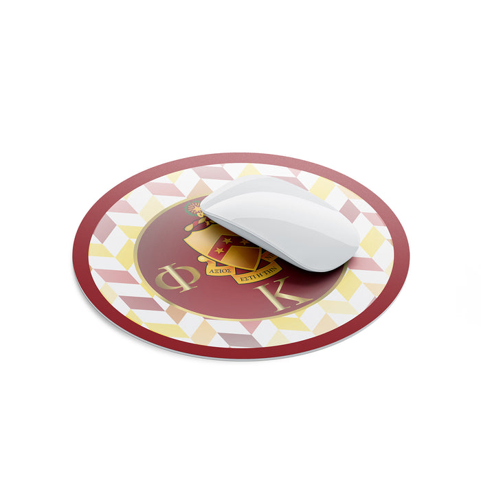 Phi Kappa Tau Mouse Pad Round