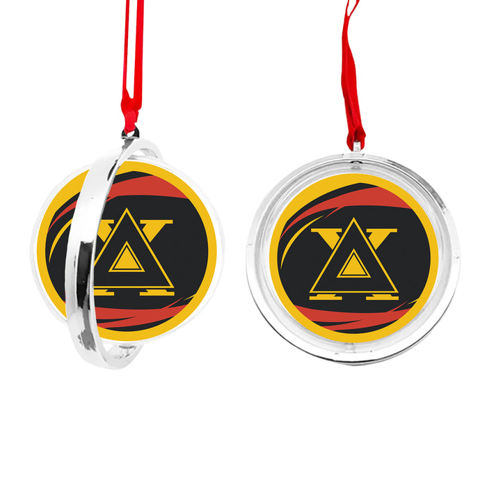 Delta Chi Christmas Reversible Flat Round Ornament