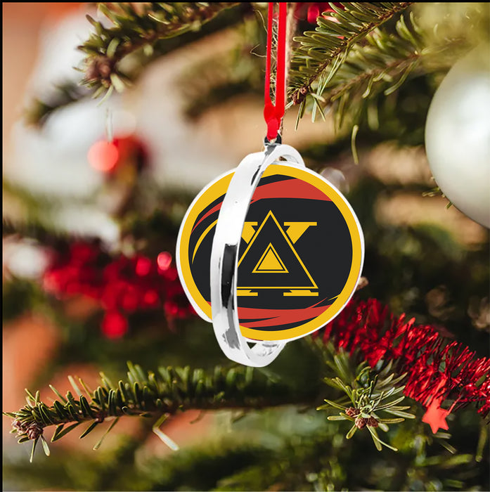 Delta Chi Christmas Reversible Flat Round Ornament