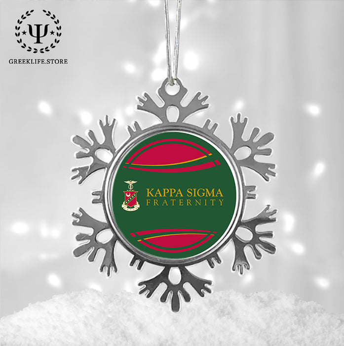 Kappa Sigma Christmas Ornament - Snowflake Metal