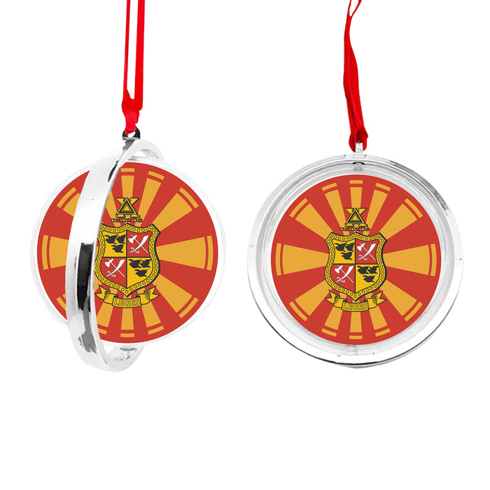Delta Chi Christmas Reversible Flat Round Ornament