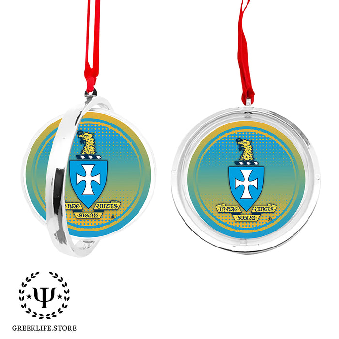 Sigma Chi Christmas Reversible Flat Round Ornament