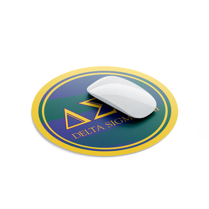 Delta Sigma Phi Mouse Pad Round