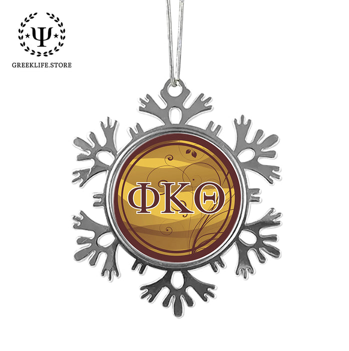 Phi Kappa Theta Christmas Ornament - Snowflake Metal