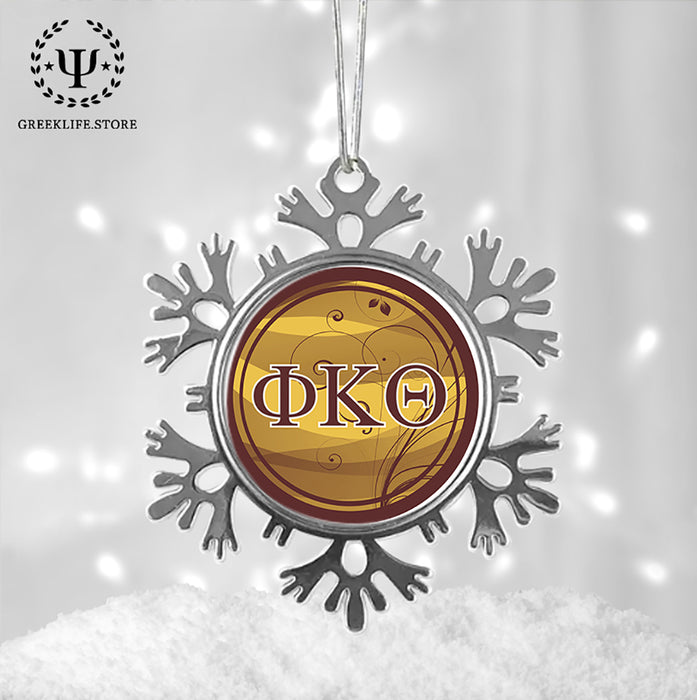 Phi Kappa Theta Christmas Ornament - Snowflake Metal