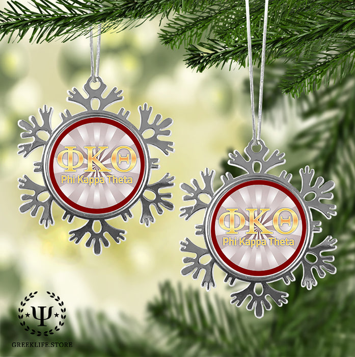 Phi Kappa Theta Christmas Ornament - Snowflake Metal