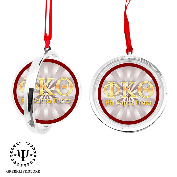 Phi Kappa Theta Christmas Reversible Flat Round Ornament
