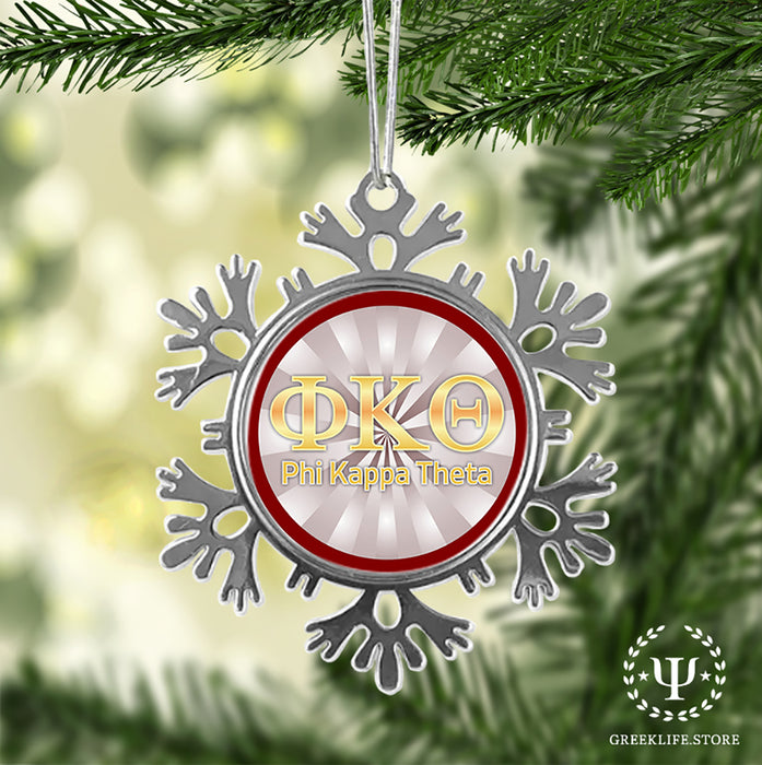 Phi Kappa Theta Christmas Ornament - Snowflake Metal