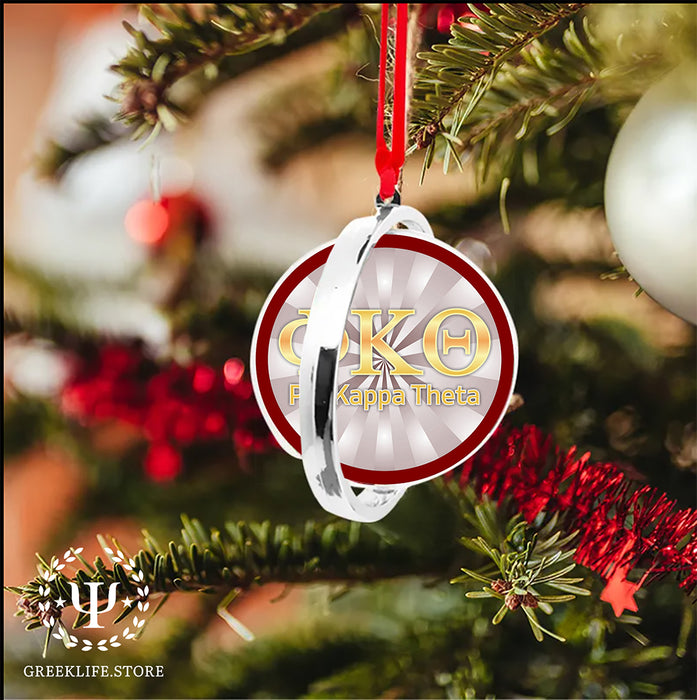 Phi Kappa Theta Christmas Reversible Flat Round Ornament