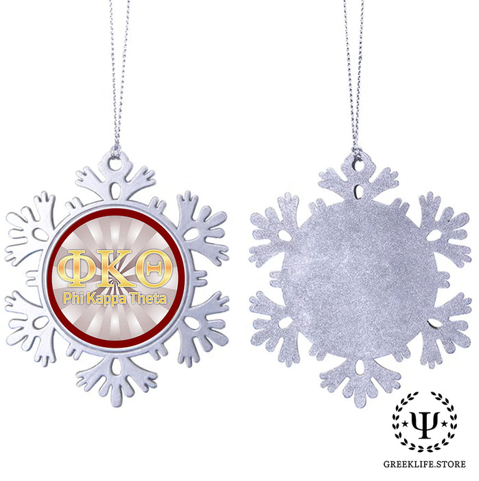 Phi Kappa Theta Christmas Ornament - Snowflake Metal