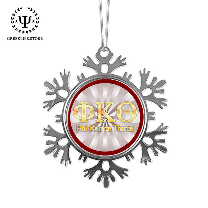 Phi Kappa Theta Christmas Ornament - Snowflake Metal