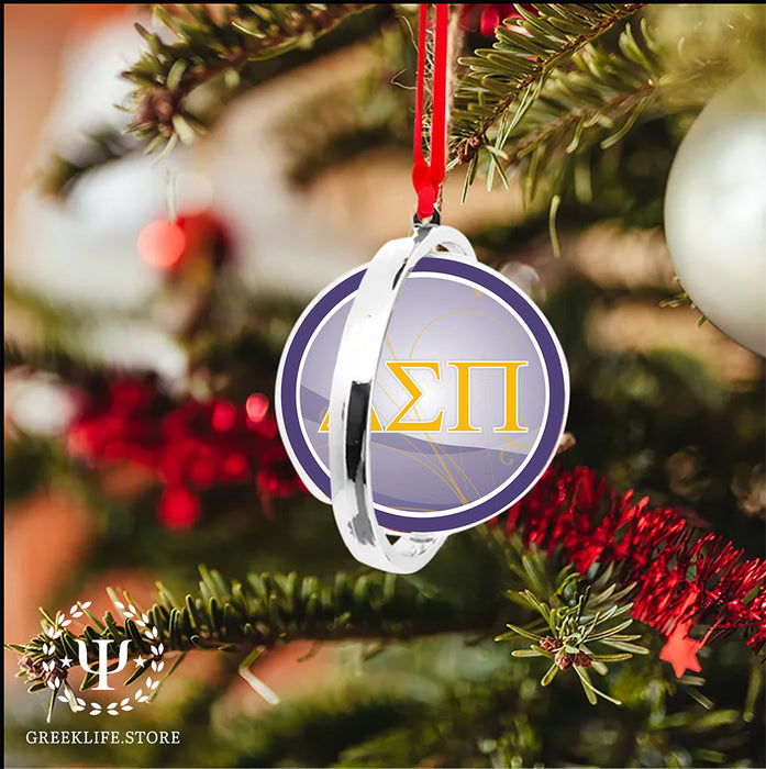 Delta Sigma Pi Christmas Reversible Flat Round Ornament