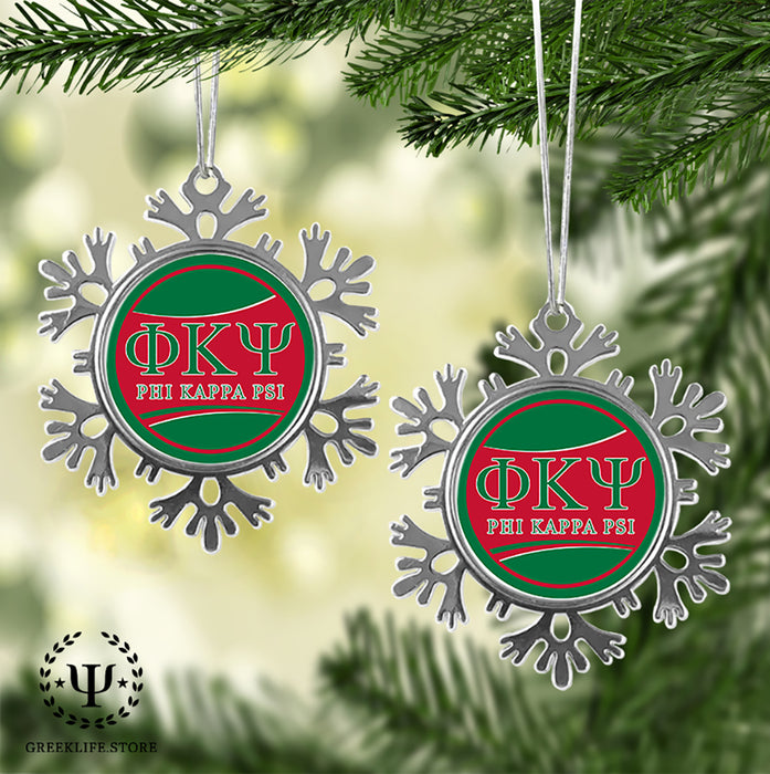 Phi Kappa Psi Christmas Ornament - Snowflake Metal
