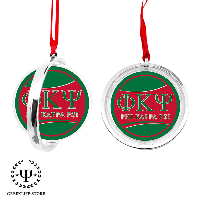 Phi Kappa Psi Christmas Reversible Flat Round Ornament