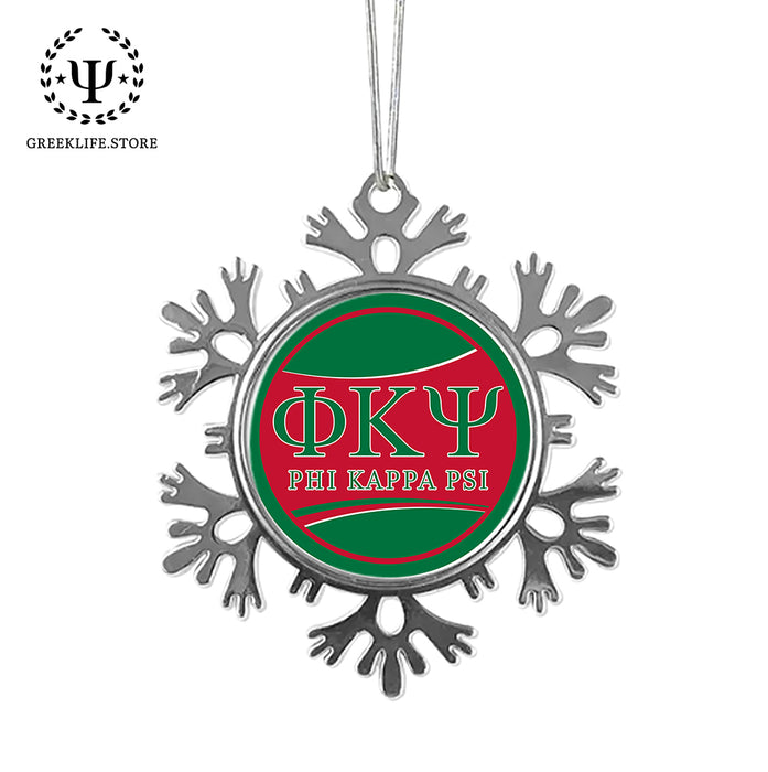 Phi Kappa Psi Christmas Ornament - Snowflake Metal