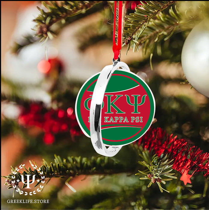 Phi Kappa Psi Christmas Reversible Flat Round Ornament