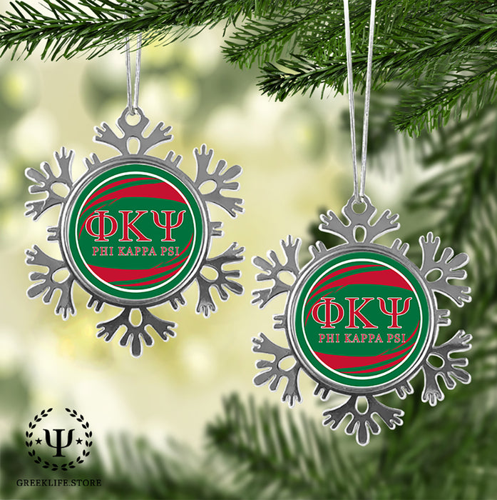Phi Kappa Psi Christmas Ornament - Snowflake Metal