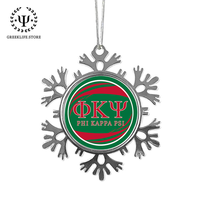 Phi Kappa Psi Christmas Ornament - Snowflake Metal