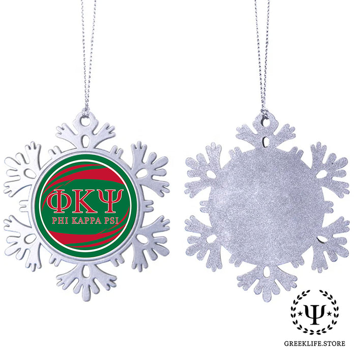 Phi Kappa Psi Christmas Ornament - Snowflake Metal