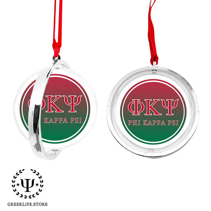 Phi Kappa Psi Christmas Reversible Flat Round Ornament