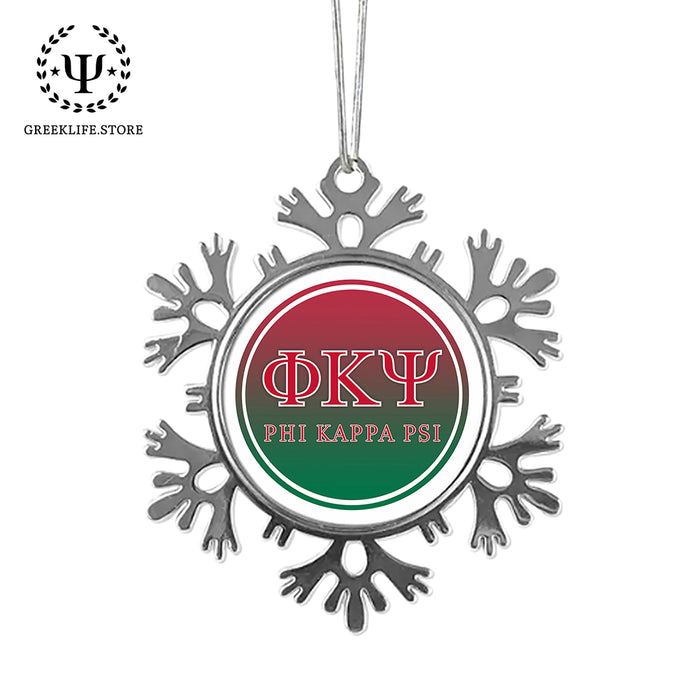 Phi Kappa Psi Christmas Ornament - Snowflake Metal