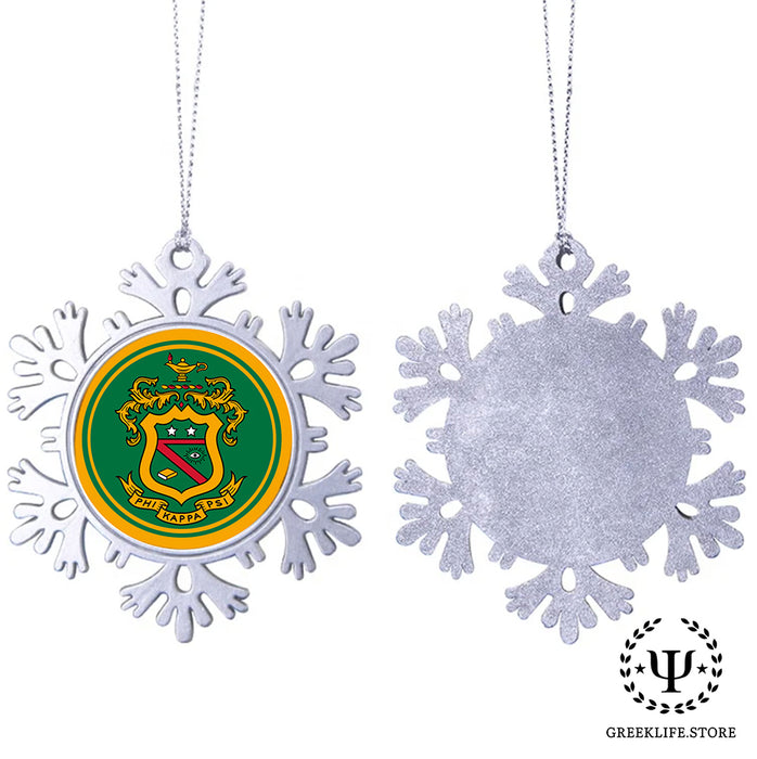 Phi Kappa Psi Christmas Ornament - Snowflake Metal