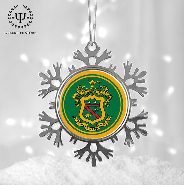 Phi Kappa Psi Christmas Ornament - Snowflake Metal