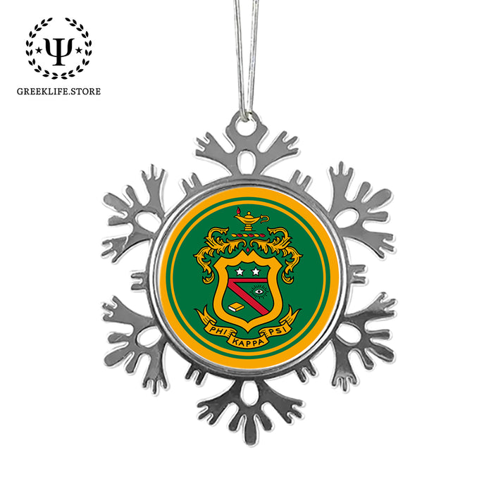Phi Kappa Psi Christmas Ornament - Snowflake Metal