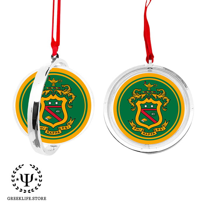 Phi Kappa Psi Christmas Reversible Flat Round Ornament