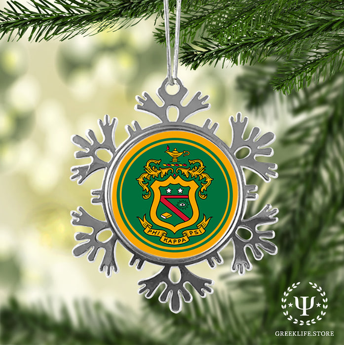 Phi Kappa Psi Christmas Ornament - Snowflake Metal