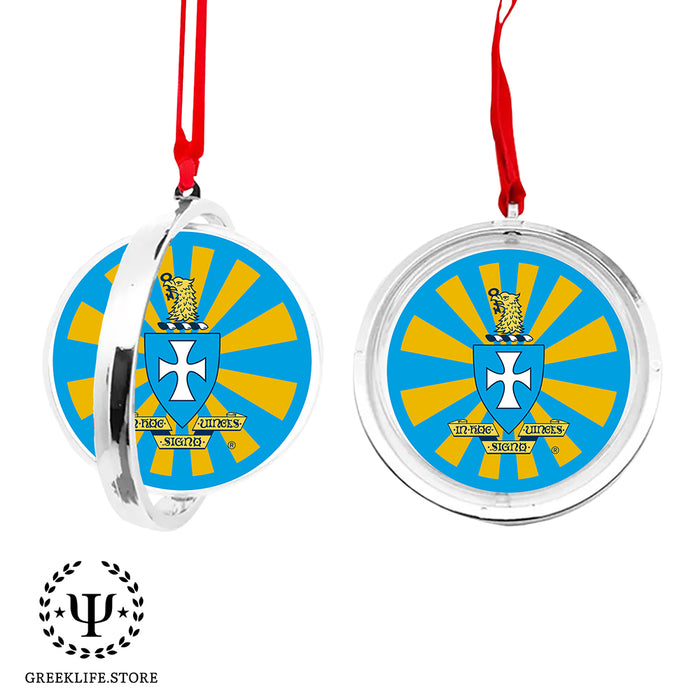 Sigma Chi Christmas Reversible Flat Round Ornament