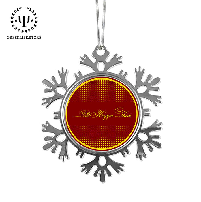 Phi Kappa Theta Christmas Ornament - Snowflake Metal