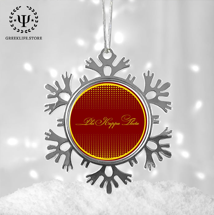 Phi Kappa Theta Christmas Ornament - Snowflake Metal