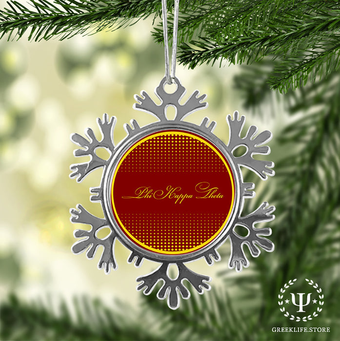 Phi Kappa Theta Christmas Ornament - Snowflake Metal