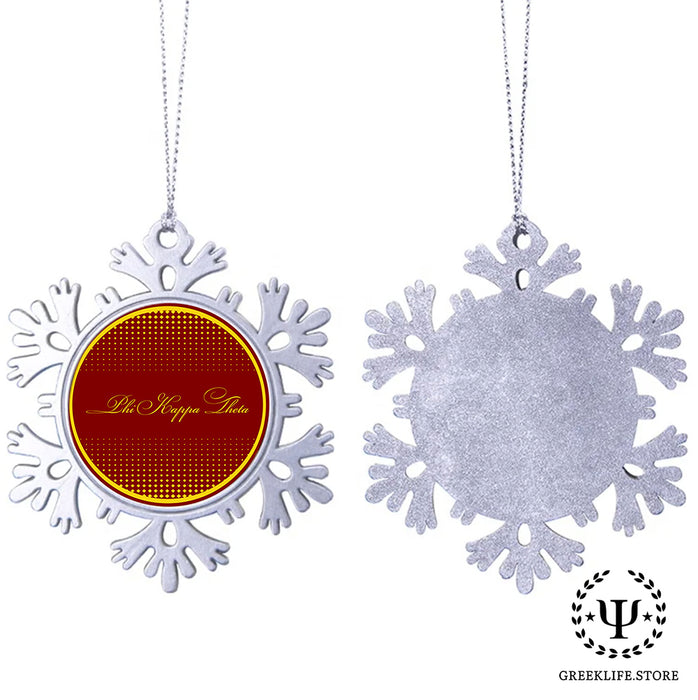 Phi Kappa Theta Christmas Ornament - Snowflake Metal