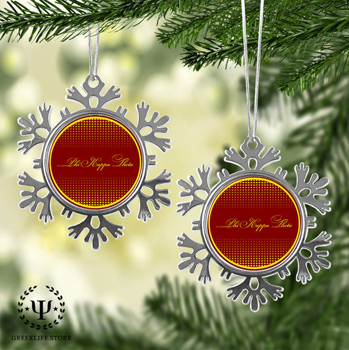 Phi Kappa Theta Christmas Ornament - Snowflake Metal
