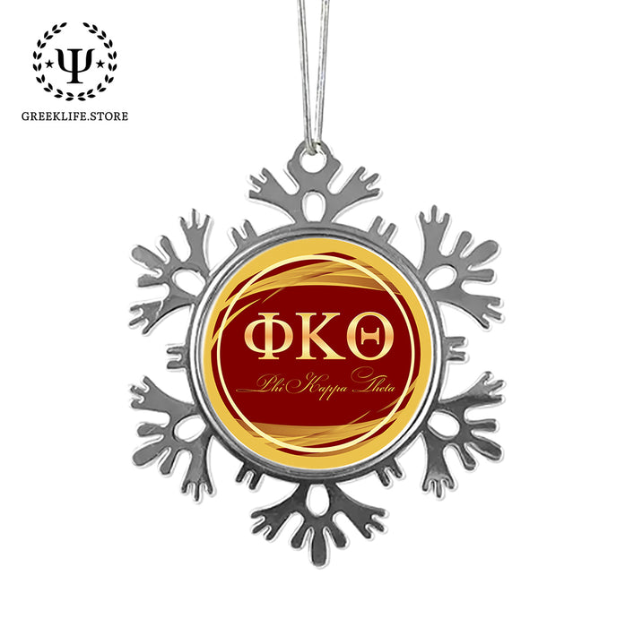 Phi Kappa Theta Christmas Ornament - Snowflake Metal