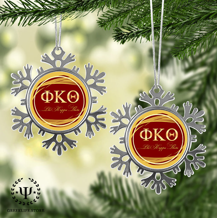 Phi Kappa Theta Christmas Ornament - Snowflake Metal