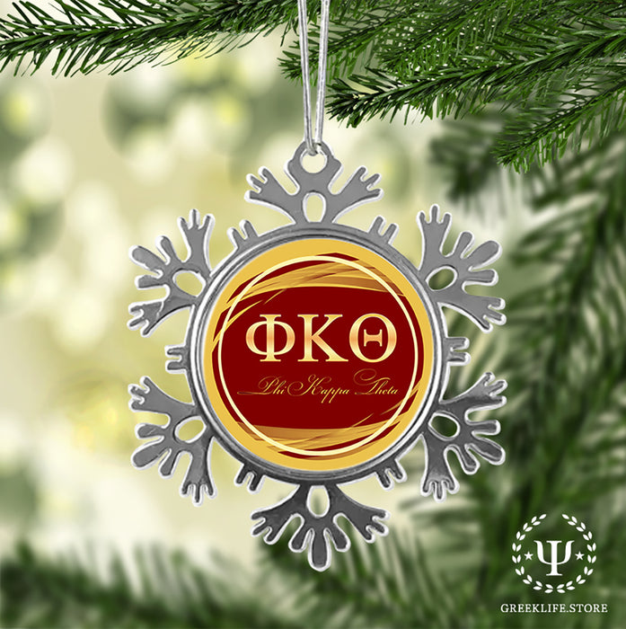 Phi Kappa Theta Christmas Ornament - Snowflake Metal