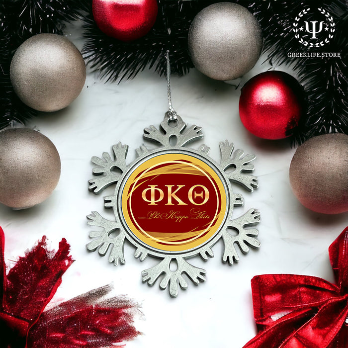 Phi Kappa Theta Christmas Ornament - Snowflake Metal