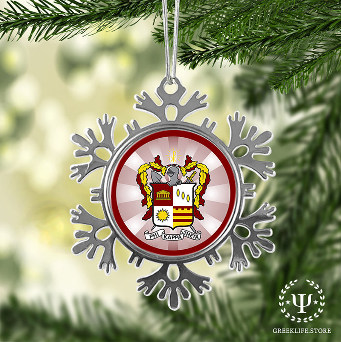Phi Kappa Theta Christmas Ornament - Snowflake Metal